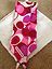 New Coach Pink/Red Signature "C" Heart Ponytail Scarf