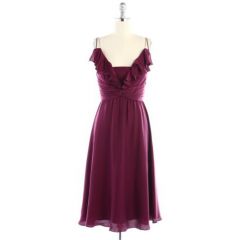 Berry Silk Couplet Dress