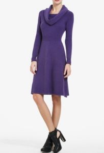 Cowl Neck Sweater Dress
