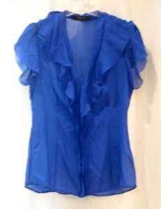 Chiffon Pleated Ruffled Dress Top