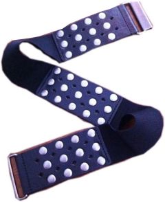 Belt Womens Stretch Black With Metal Studs