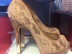 Samanthaa Colorblock Peep Toe