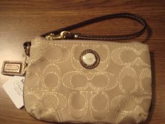 Poppy Signature Metallic Purse/Wallet Wristlet
