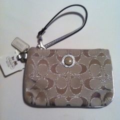 Poppy Signature Sateen Wristlet Purse