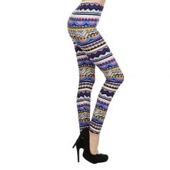 Royal & Navy Geo Leggings