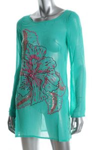 Green  Dress Swimwear Cover-Up