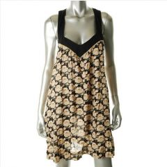 Yellow & Black Dress Cover-Up Swimwear