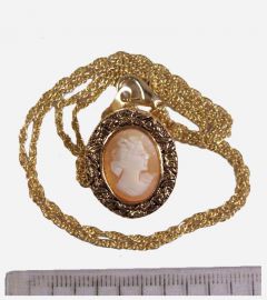 gold tone cameo pendant and necklace-01.jpg