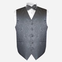 Grey Paisley Dress Waistcoat