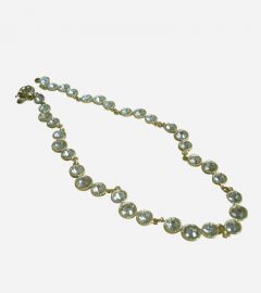 Gold Necklace and Earring