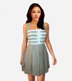 IVORY HALTER DRES