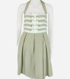 New Duen Ivory Halter Dress