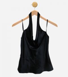 Black Silk Top