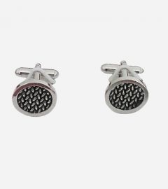 Round Silver Men's Cufflinks-01.jpg