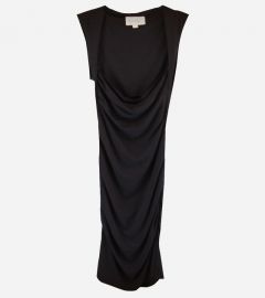 Black Ruched Dress
