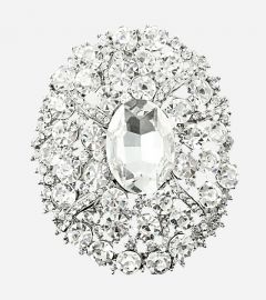 Oval Silver Tone Brooch Pin-01.jpg