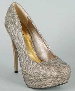 High Heels Platform Glitter Stiletto Pumps