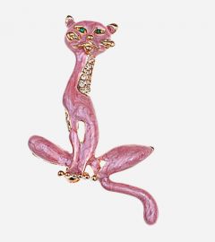 Rose Pink Elegant Fox Brooch-01.jpg