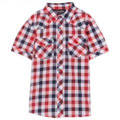 Kid Boy's Plaid Button-up Shirt