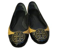 Woven Patent Leather Flats