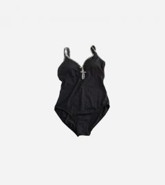 Black One-Piece Bathing Suit